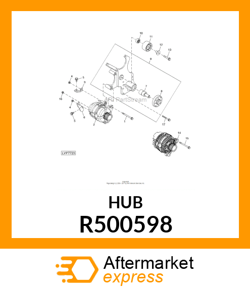 HUB,FAN MOUNT R500598