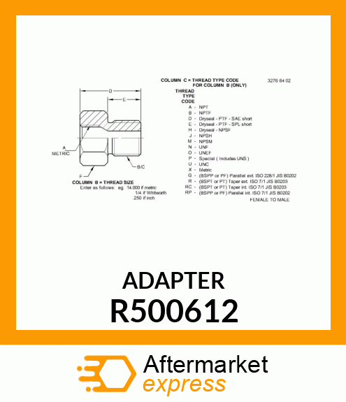 ADAPTER R500612