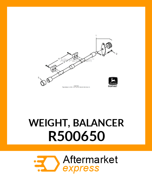 WEIGHT, BALANCER R500650