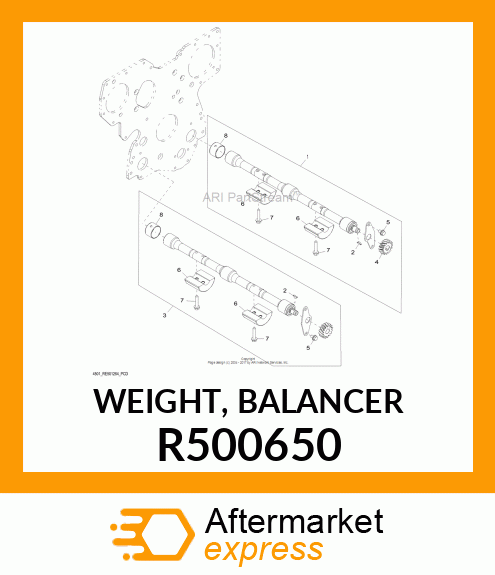 WEIGHT, BALANCER R500650