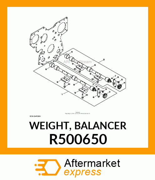 WEIGHT, BALANCER R500650