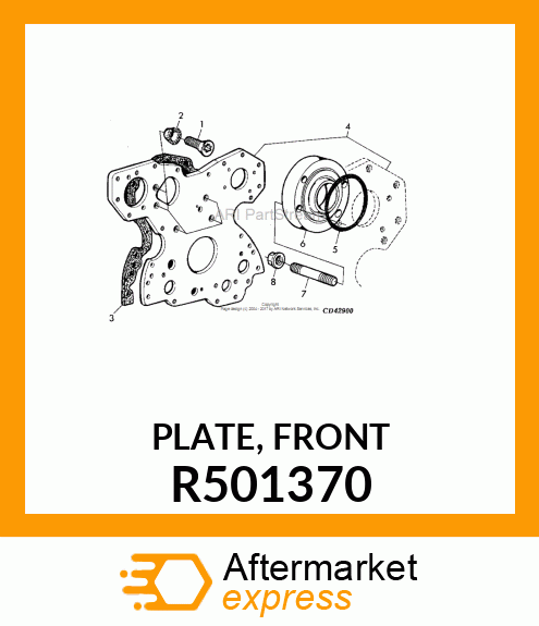 PLATE, FRONT R501370