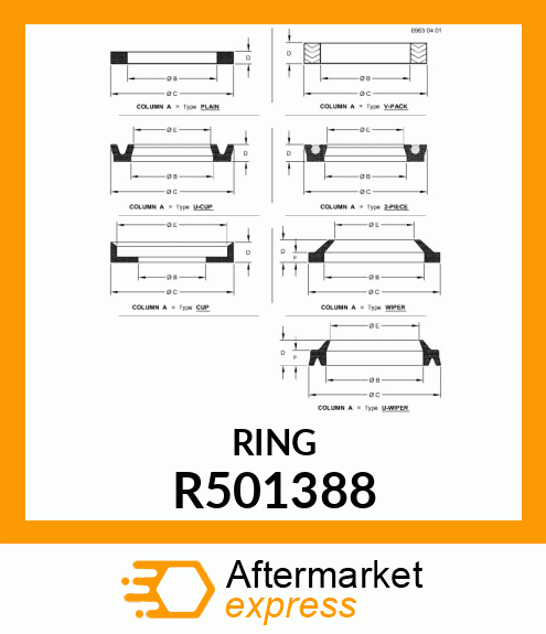 PACKING,FUEL FILTER R501388