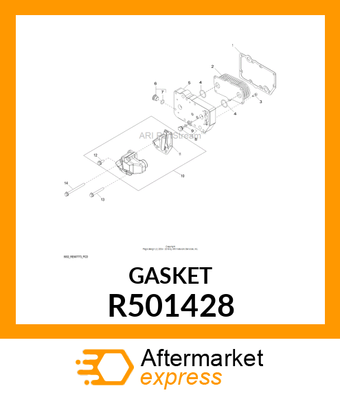 GASKET, COOLANT PASSAGE ADAPTER R501428