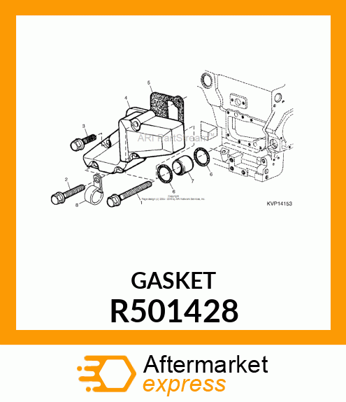 GASKET, COOLANT PASSAGE ADAPTER R501428