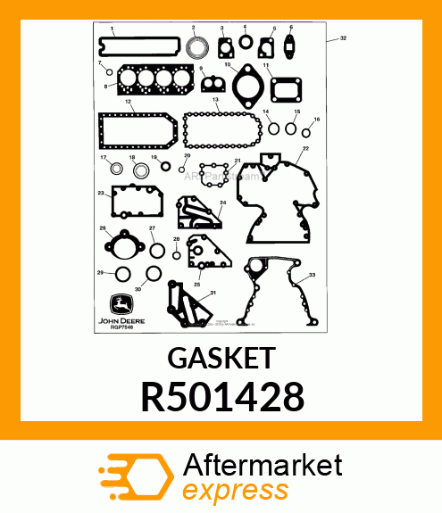 GASKET, COOLANT PASSAGE ADAPTER R501428