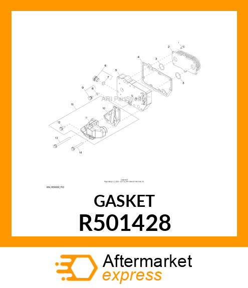 GASKET, COOLANT PASSAGE ADAPTER R501428