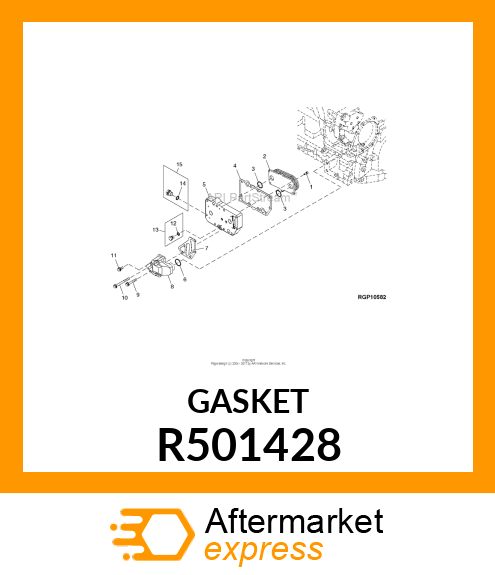 GASKET, COOLANT PASSAGE ADAPTER R501428