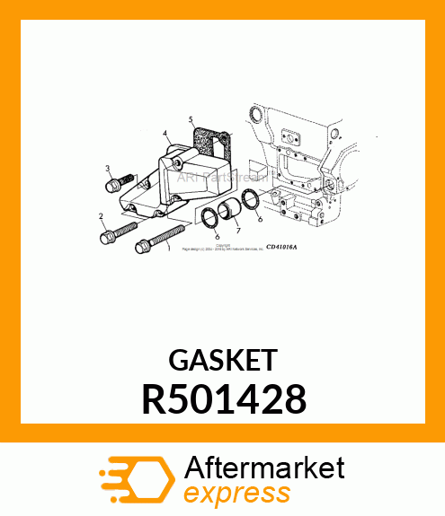 GASKET, COOLANT PASSAGE ADAPTER R501428