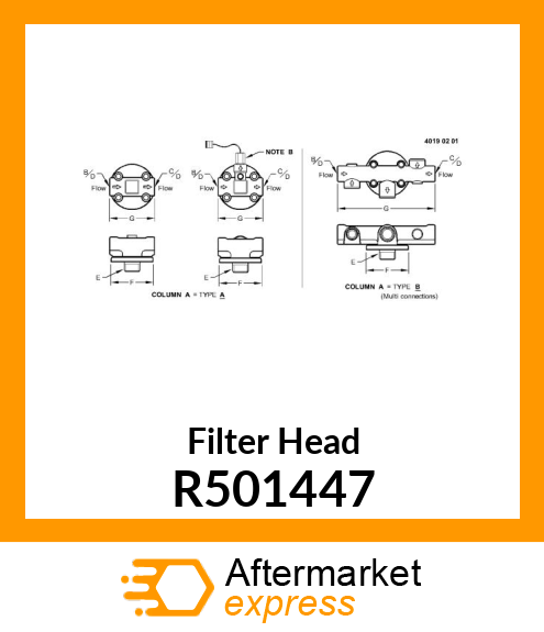 FILTER HEAD R501447