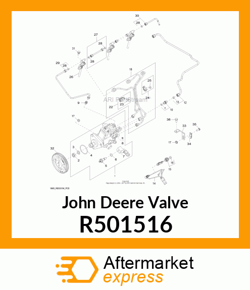 VALVE, BODY,STANADYNE R501516