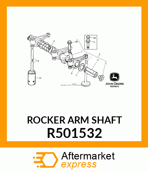 ROCKER ARM SHAFT R501532