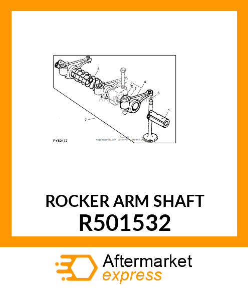 ROCKER ARM SHAFT R501532