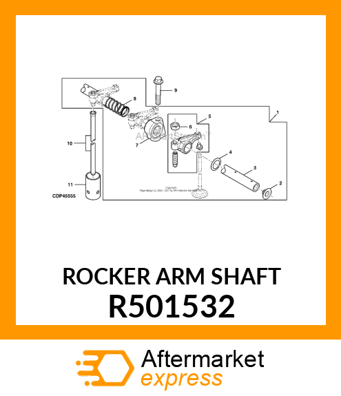 ROCKER ARM SHAFT R501532