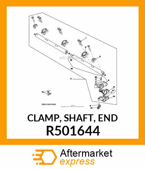 CLAMP, SHAFT, END R501644