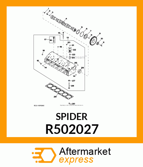 SPIDER, MECHANICAL PUMP R502027