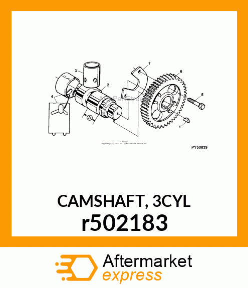 CAMSHAFT, 3CYL r502183