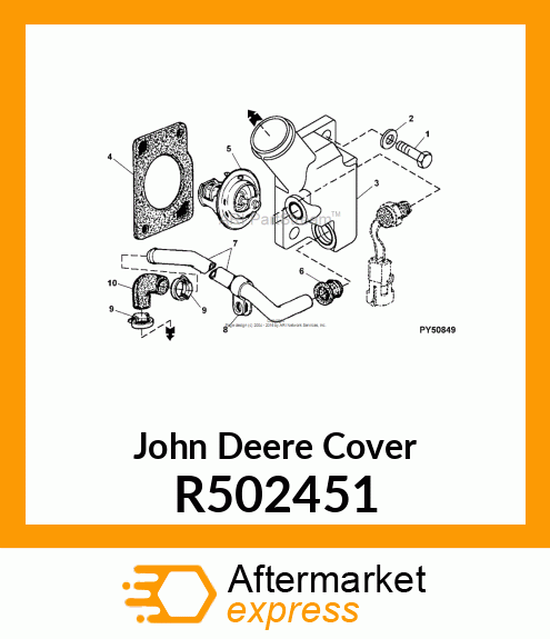 COVER,THERMOSTAT ALU R502451