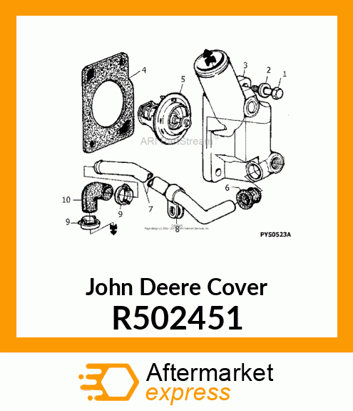 COVER,THERMOSTAT ALU R502451