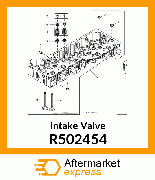 VALVE, INTAKE R502454