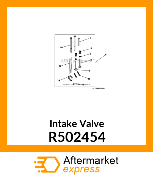 VALVE, INTAKE R502454