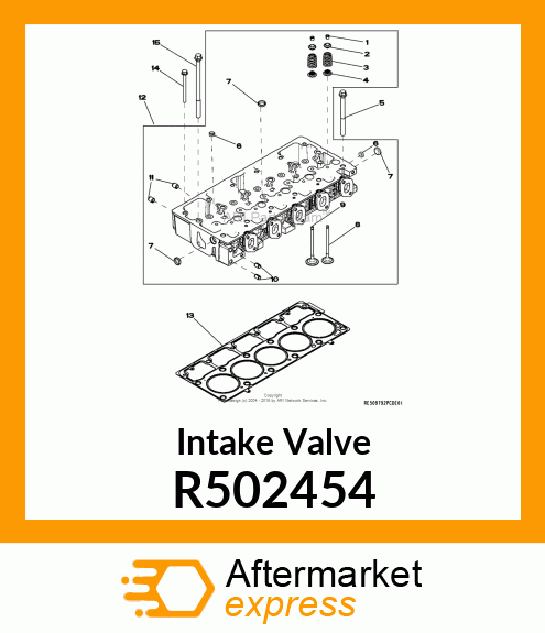 VALVE, INTAKE R502454