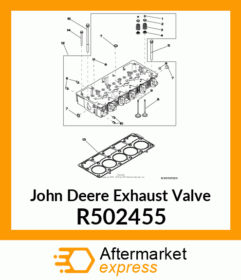 VALVE, EXHAUST R502455