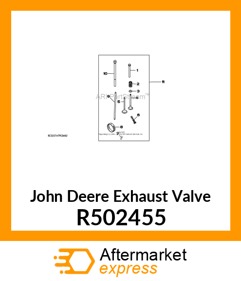 VALVE, EXHAUST R502455