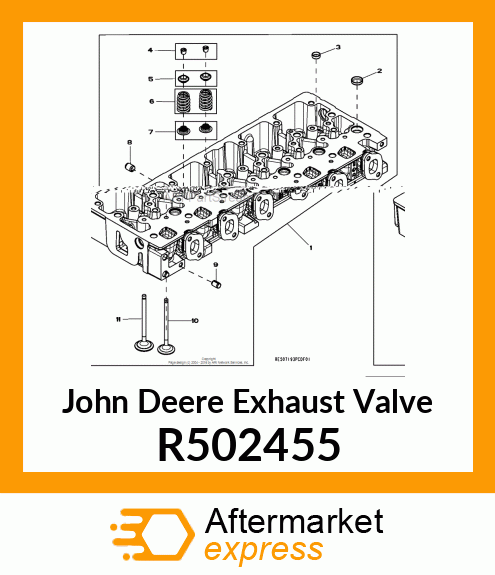 VALVE, EXHAUST R502455