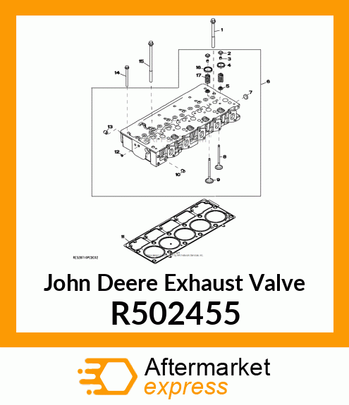 VALVE, EXHAUST R502455