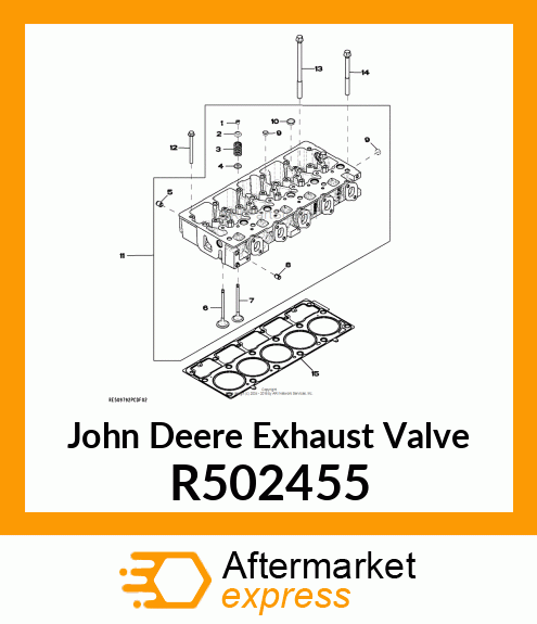 VALVE, EXHAUST R502455