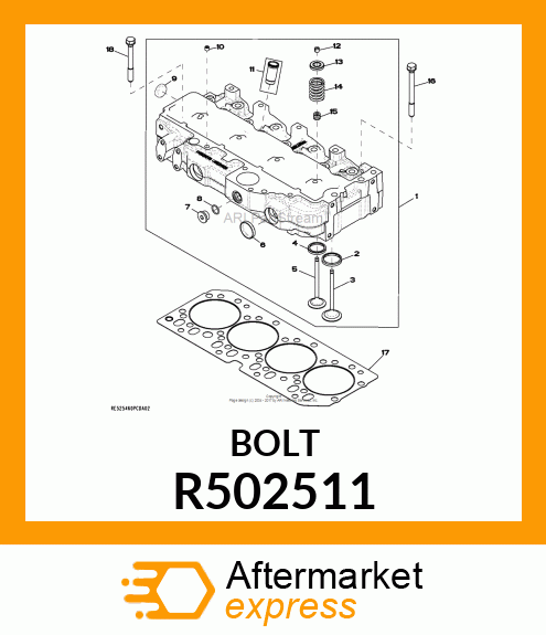 CAP SCREW,CYLINDER HEAD R502511