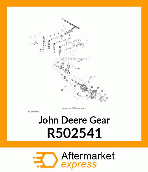 GEAR, FUEL INJECTION PUMP R502541