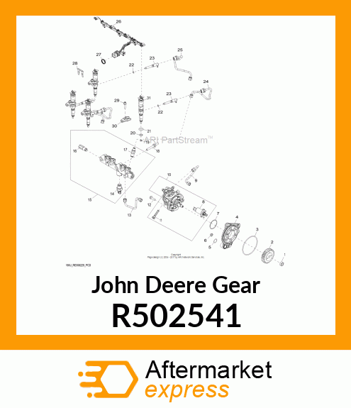 GEAR, FUEL INJECTION PUMP R502541