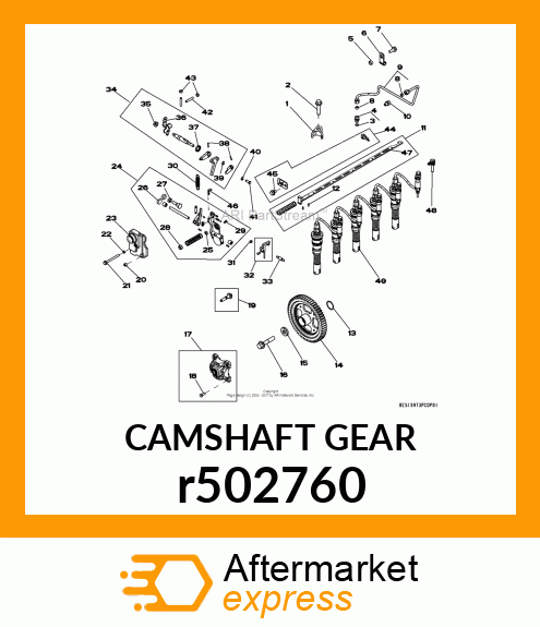 CAMSHAFT GEAR r502760