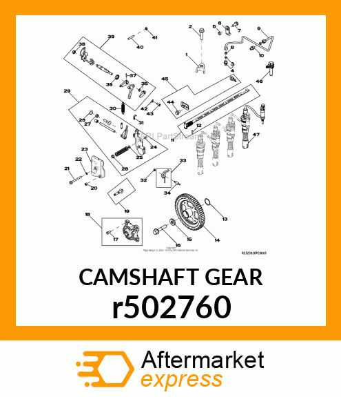 CAMSHAFT GEAR r502760