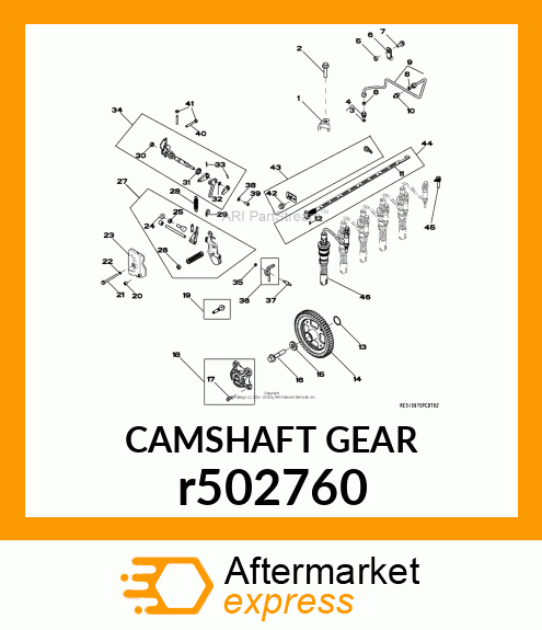 CAMSHAFT GEAR r502760