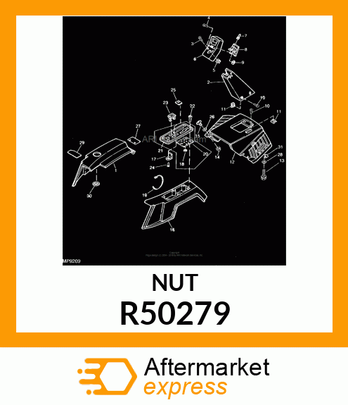 NUT,SPRING R50279