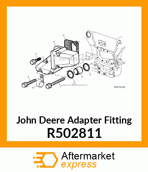 ADAPTER FITTING, ADAPTER, COOLANT R502811