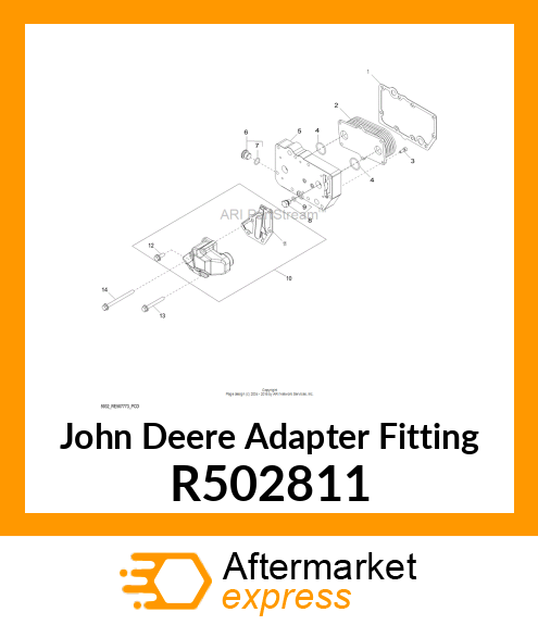 ADAPTER FITTING, ADAPTER, COOLANT R502811