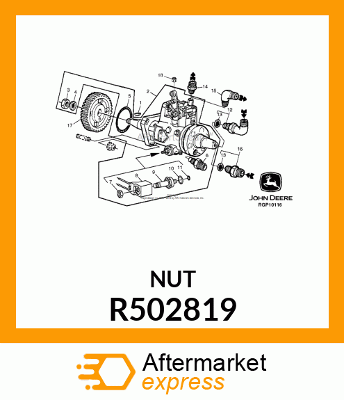 NUT,STANADYNE R502819