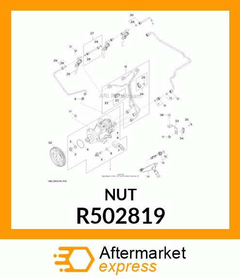 NUT,STANADYNE R502819