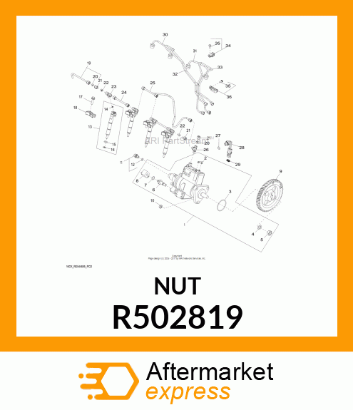 NUT,STANADYNE R502819