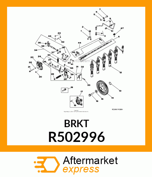 CLAMP, UNIT PUMP R502996