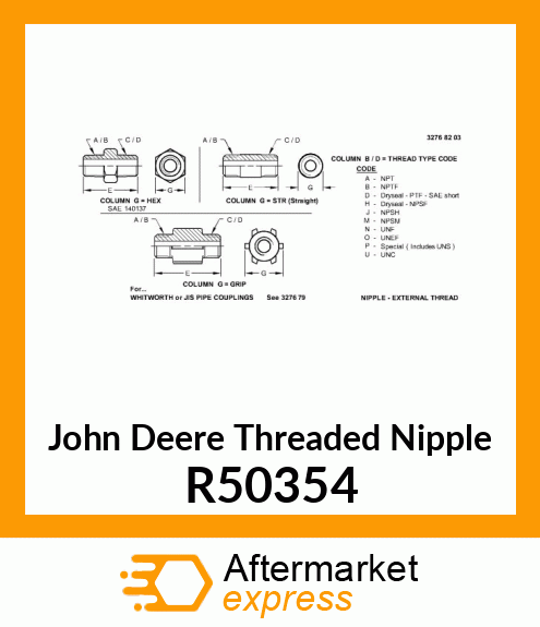 NIPPLE,OIL FILLER R50354