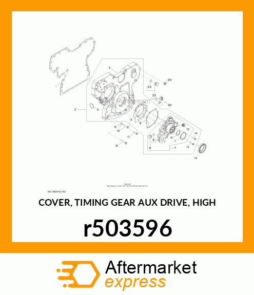 COVER, TIMING GEAR AUX DRIVE, HIGH r503596