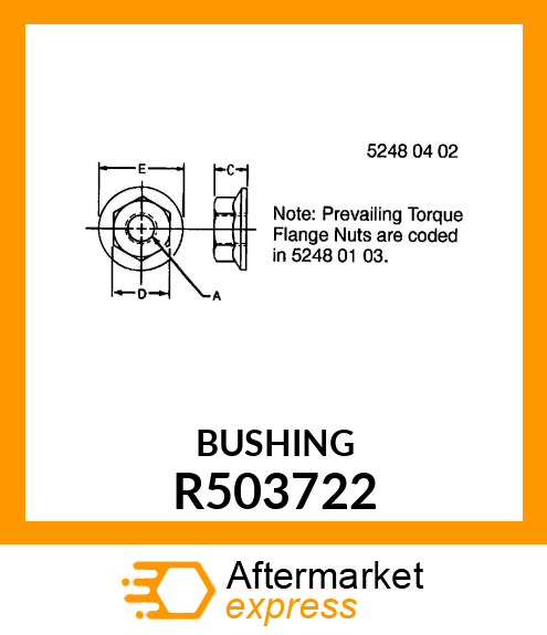 NUT, SPECIAL 12 POINT FLANGE HEAD R503722