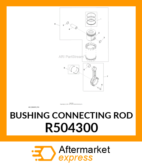 BUSHING, BUSHING, PISTON PIN R504300