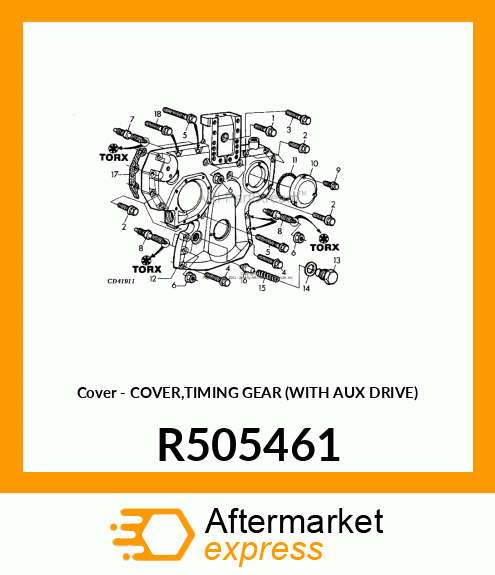 Cover - COVER,TIMING GEAR (WITH AUX DRIVE) R505461