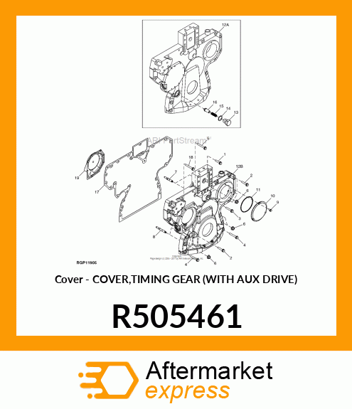 Cover - COVER,TIMING GEAR (WITH AUX DRIVE) R505461